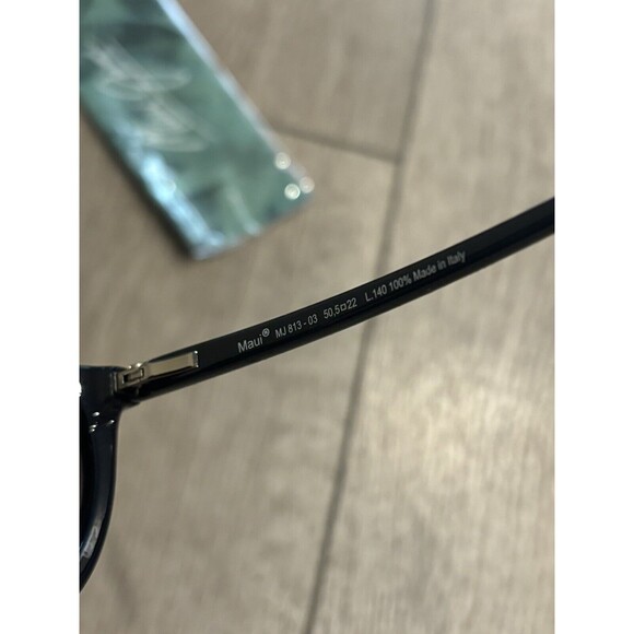 Maui Jim MJ 813-03 Star Gazing Sunglasses Black Polarized 50-22-140 - Picture 6 of 7